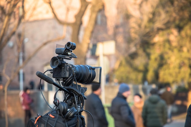 Caméra vidéo dans la rue