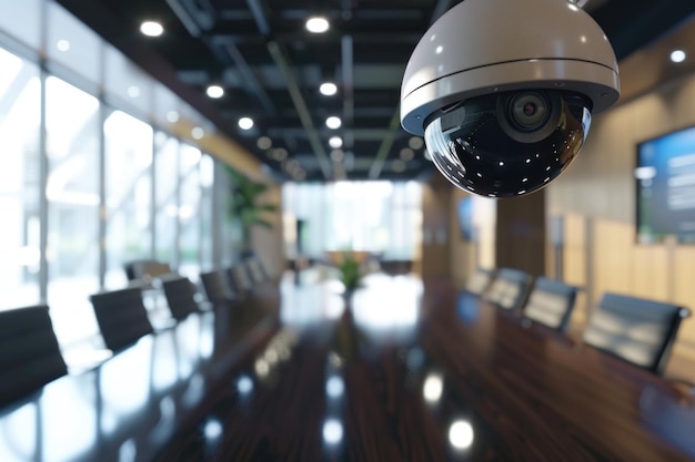 Caméras de surveillance de CCTV à l'intérieur d'une salle de réunion