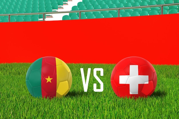 Cameroun contre la Suisse au stade