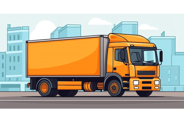 Camion chasse-neige dégageant les routes d'hiver assurant un voyage sûr graphique vectoriel scooter de livraison express