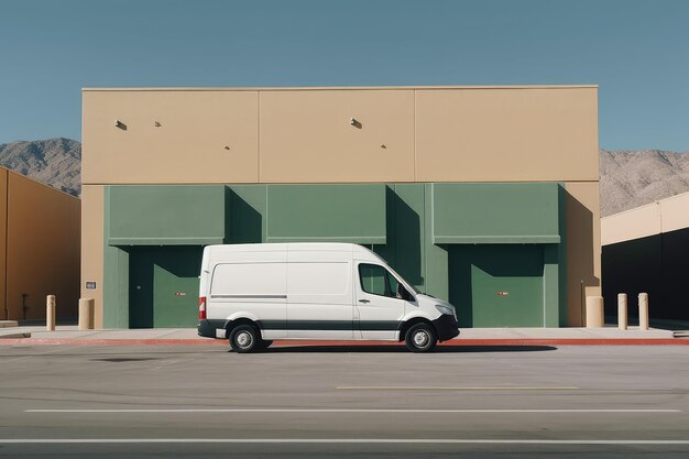 Un camion est garé devant l'usine