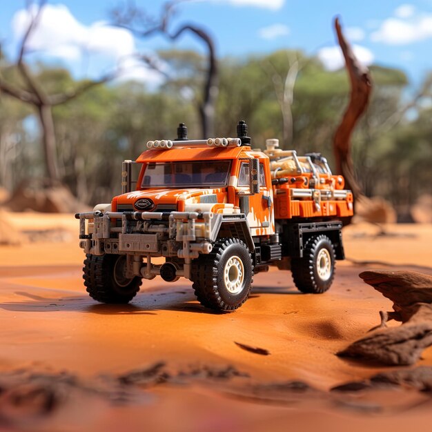 Photo un camion jouet avec le mot jeep sur le côté