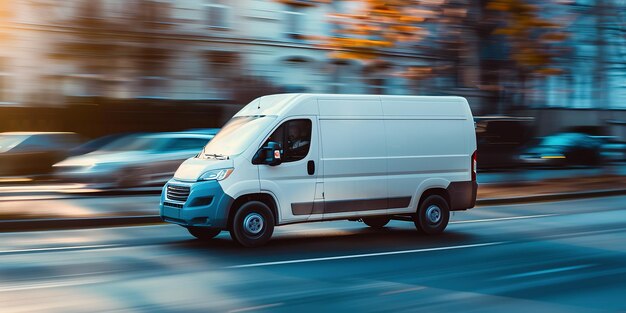 Photo camion de livraison avec des boîtes en papier sur fond blanc illustration 3d