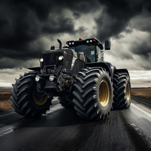 un camion monstre avec le mot "big quote" sur le devant