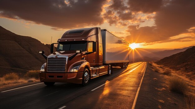 Un camion sur la route