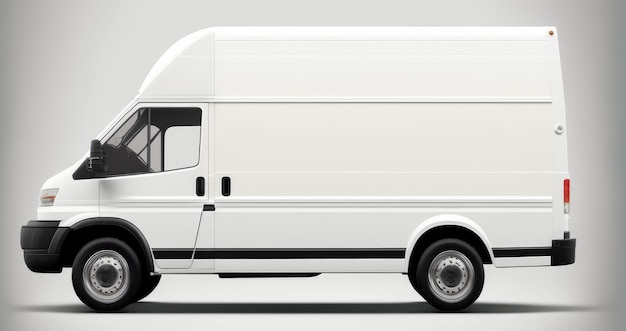 Une camionnette blanche