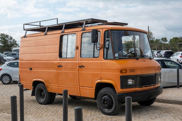 Camionnette de transport vintage