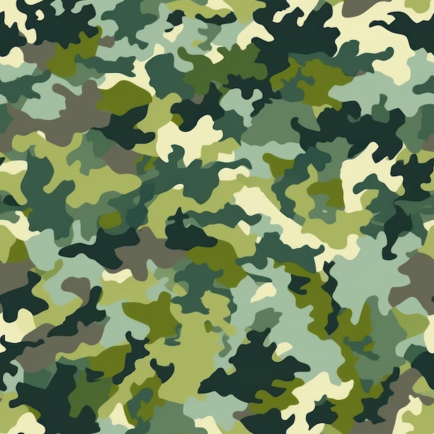 Camouflage de forêt militaire parfait pour les amateurs de plein air généré par l'IA