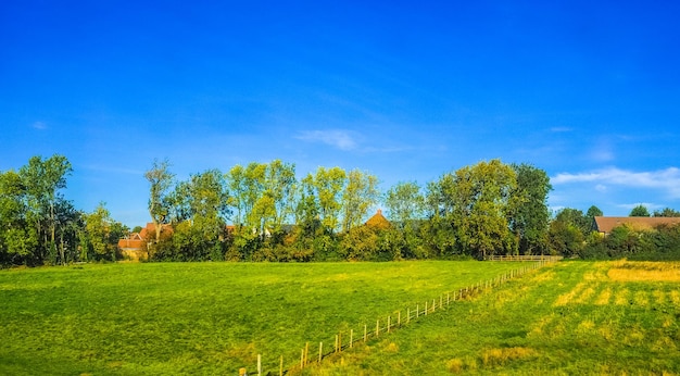 Campagne HDR près de Cambridge