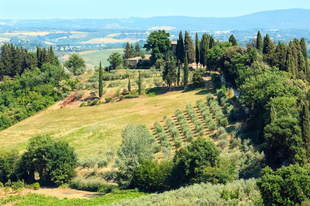 Campagne toscane San Gimignano Italie