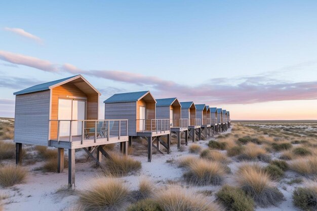 campement okaukuejo loges sous un ciel nuageux parc national d'etosha namibie