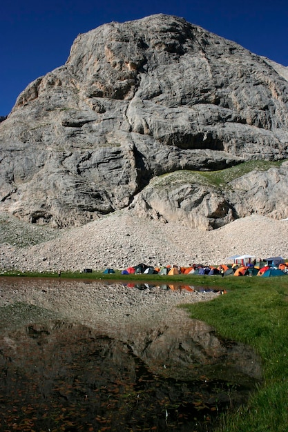 Camping au bord du lac