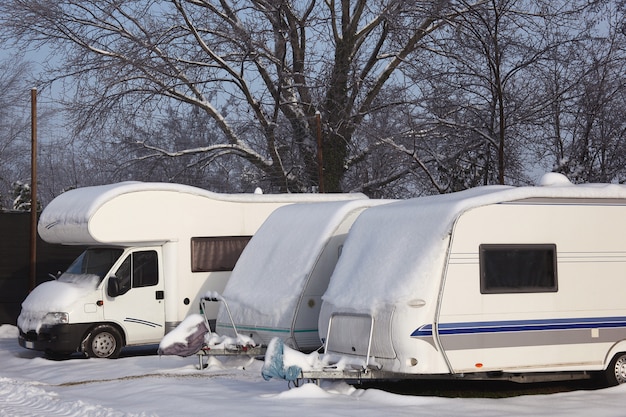 Camping-car en hiver