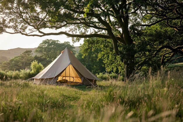 camping d'été dans la nature