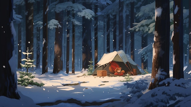 Le camping d'hiver de Ghibli