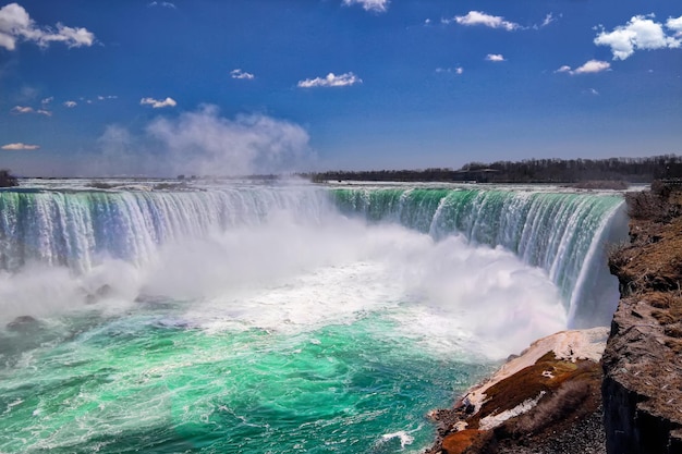 Canada Scenic Niagara Waterfall Horseshoe Falls côté canadien
