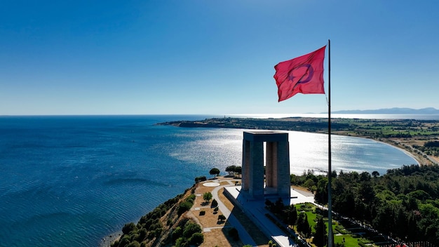 Canakkale Turquie Péninsule de Gallipoli où les batailles terrestres et maritimes de Canakkale ont eu lieu pendant la Première Guerre mondiale Monument aux martyrs et baie d'Anzac