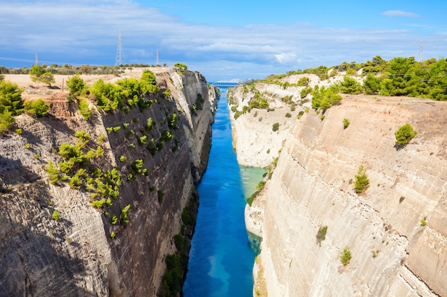 Canal de Corinthe en Grèce