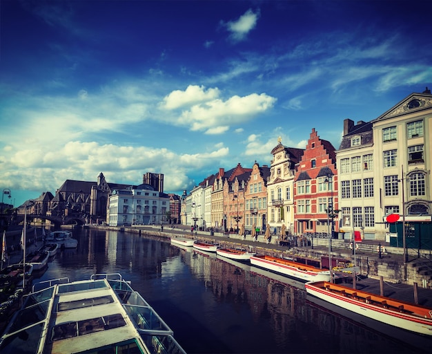 Canal de Gand Gand Belgique