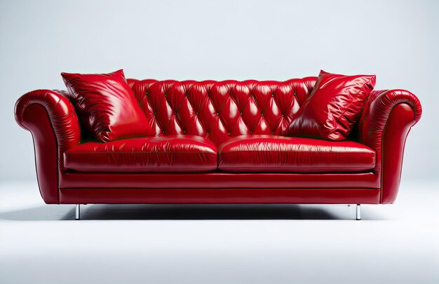 Photo un canapé en cuir confortable des meubles royaux de luxe