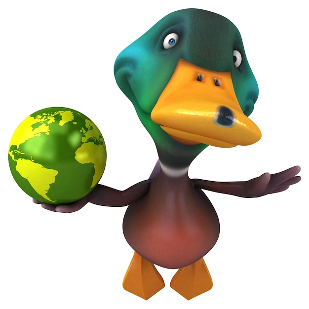 Canard amusant - Illustration 3D