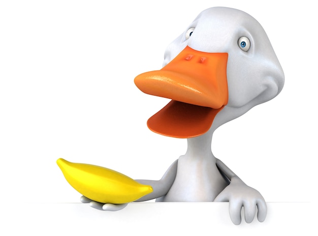 Canard amusant - Illustration 3D