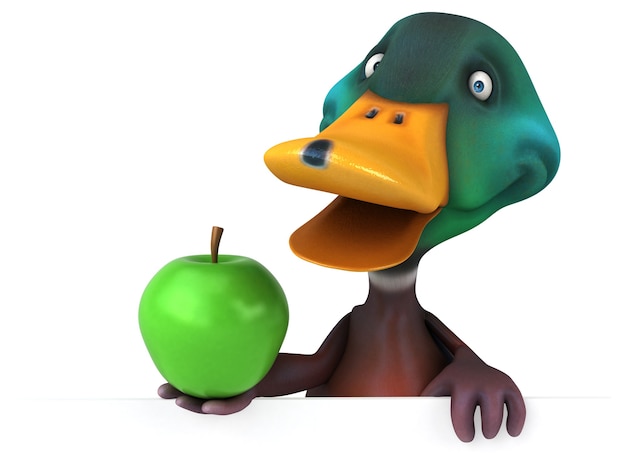 Canard amusant - Illustration 3D