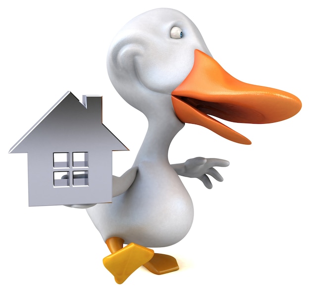 Canard amusant - Illustration 3D