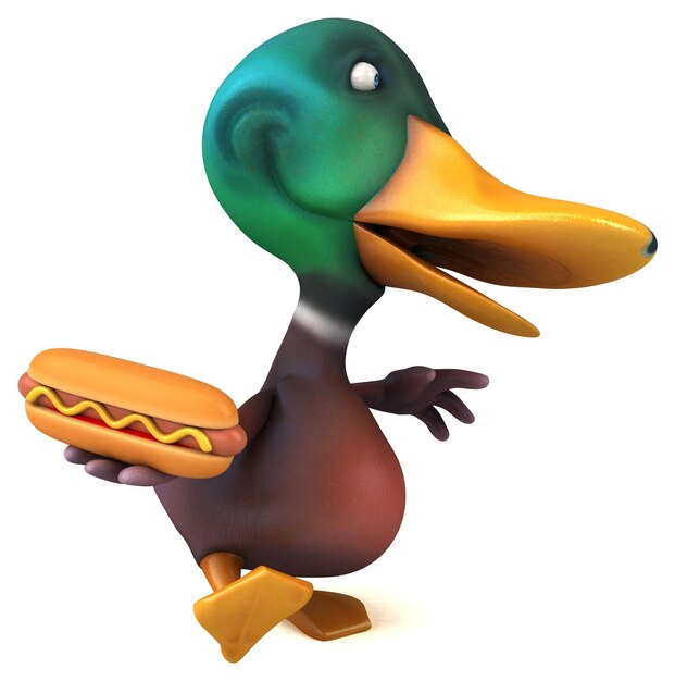 Canard amusant - Illustration 3D