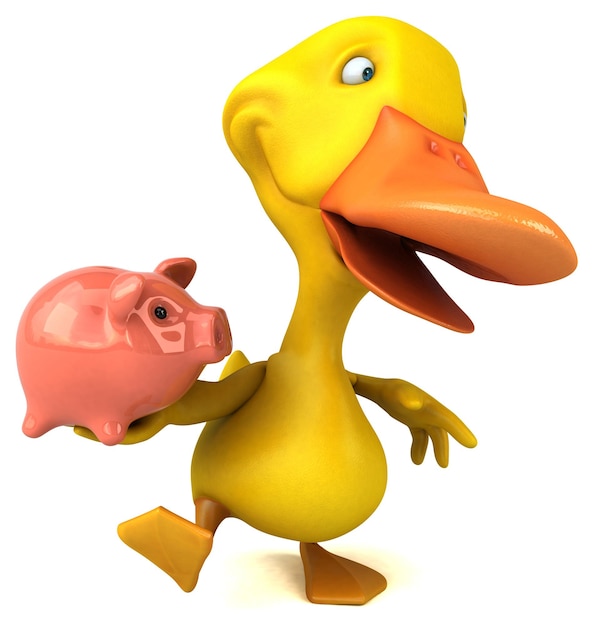 Canard amusant - Illustration 3D