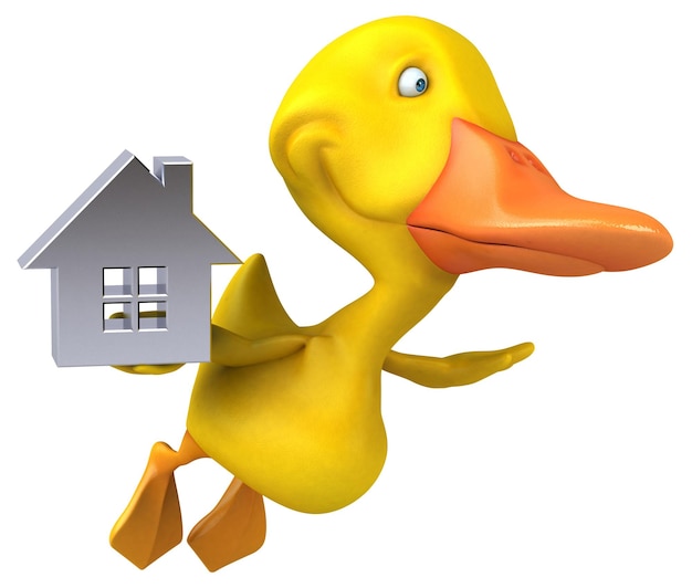 Canard amusant - Illustration 3D