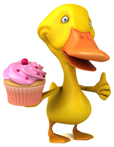 Canard amusant - Illustration 3D