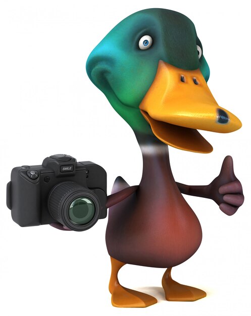 Canard amusant - Illustration 3D