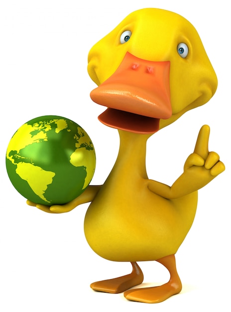 Canard amusant - Illustration 3D