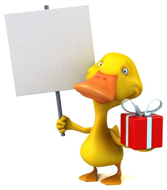 Canard amusant - Illustration 3D