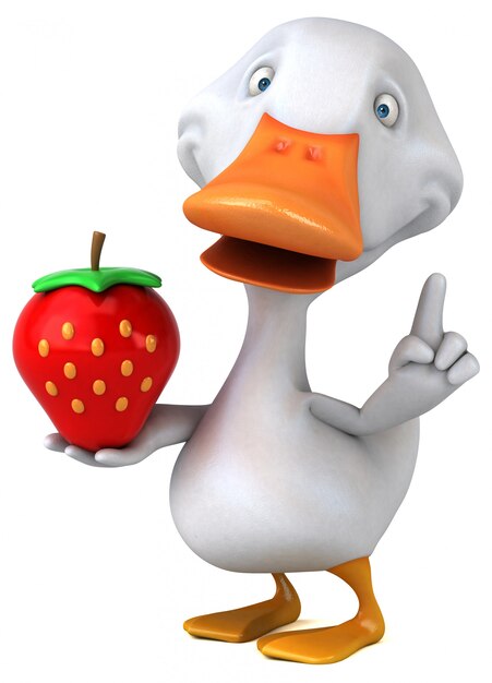 Canard amusant - Illustration 3D