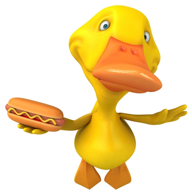 Canard amusant - Illustration 3D