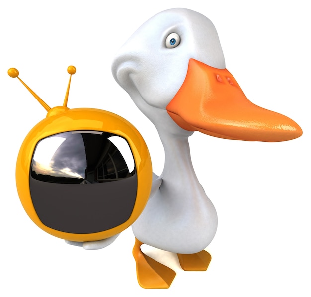 Canard amusant - Illustration 3D