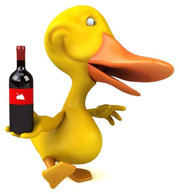 Canard amusant - Illustration 3D