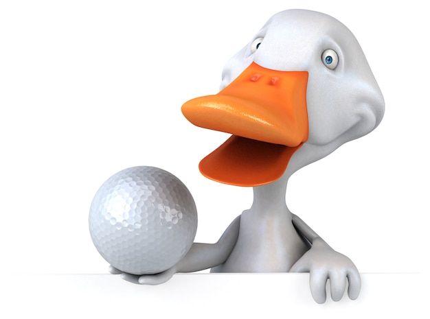 Canard amusant - Illustration 3D