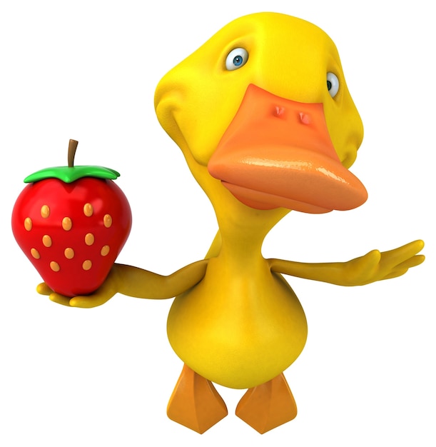 Canard amusant - Illustration 3D