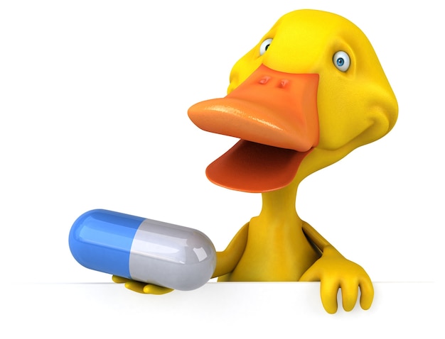 Canard amusant - Illustration 3D