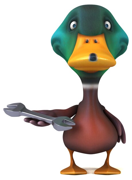 Canard amusant - Illustration 3D