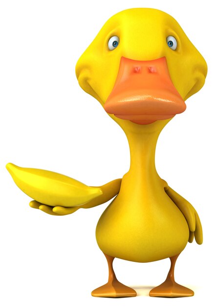 Canard amusant - Illustration 3D