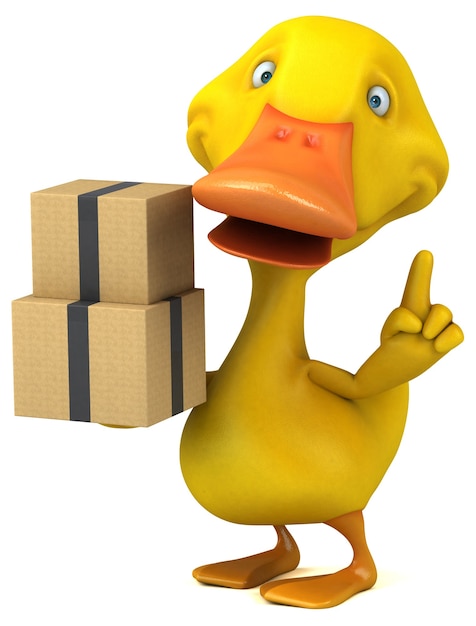 Canard amusant - Illustration 3D