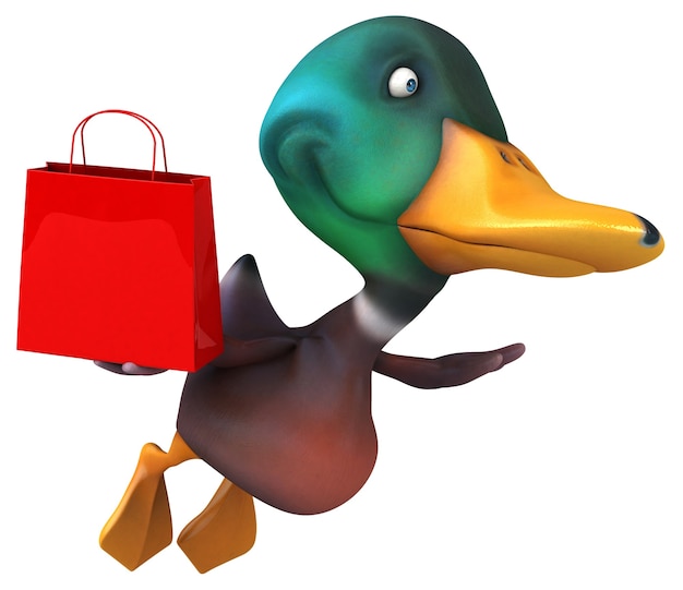 Canard amusant - Illustration 3D