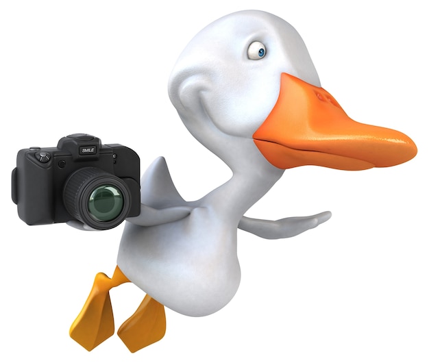 Canard amusant - Illustration 3D