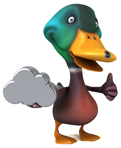 Canard amusant - Illustration 3D