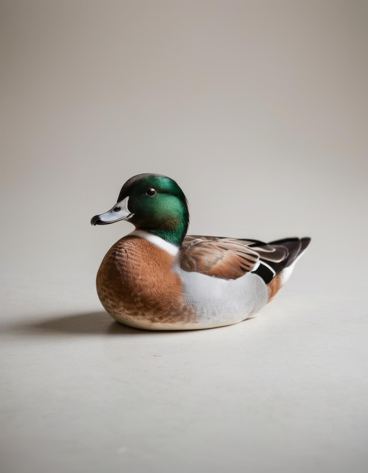 Photo un canard qui est assis sur une table