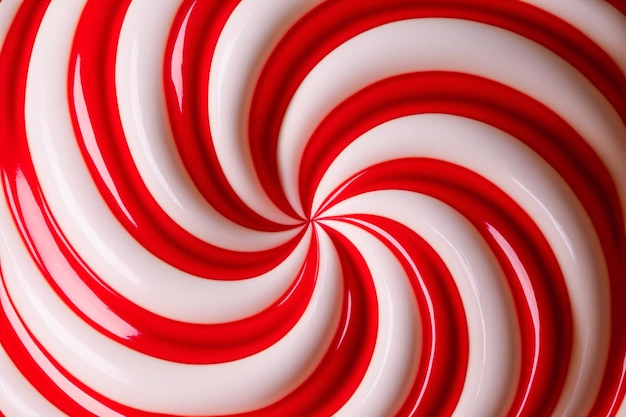 Candy cane tourbillonnant fond radial. IA générative